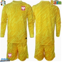 Polen Keeper Hjemmedraktsett Barn EM 2024 Langermet (+ Korte bukser)